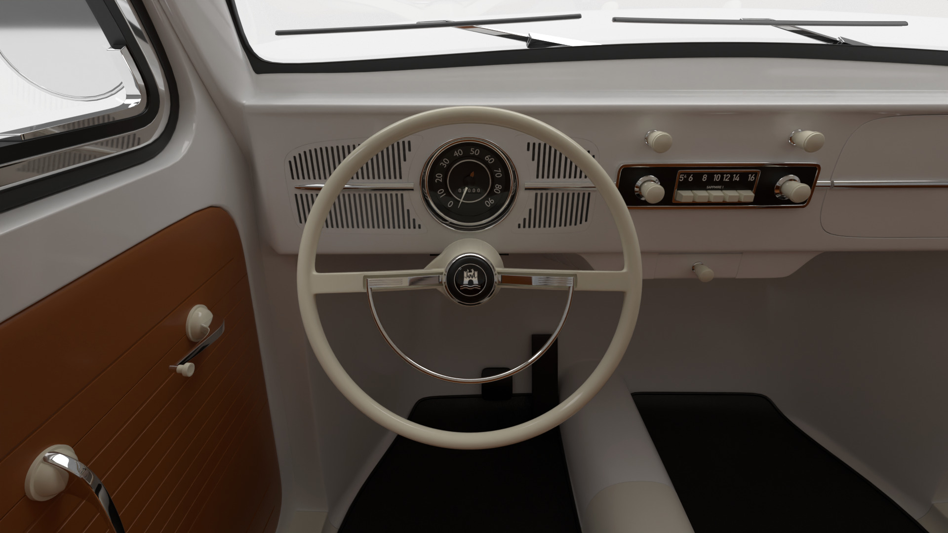 Volkswagen Beetle Type 1 1200 1965 3d model 3D model_24