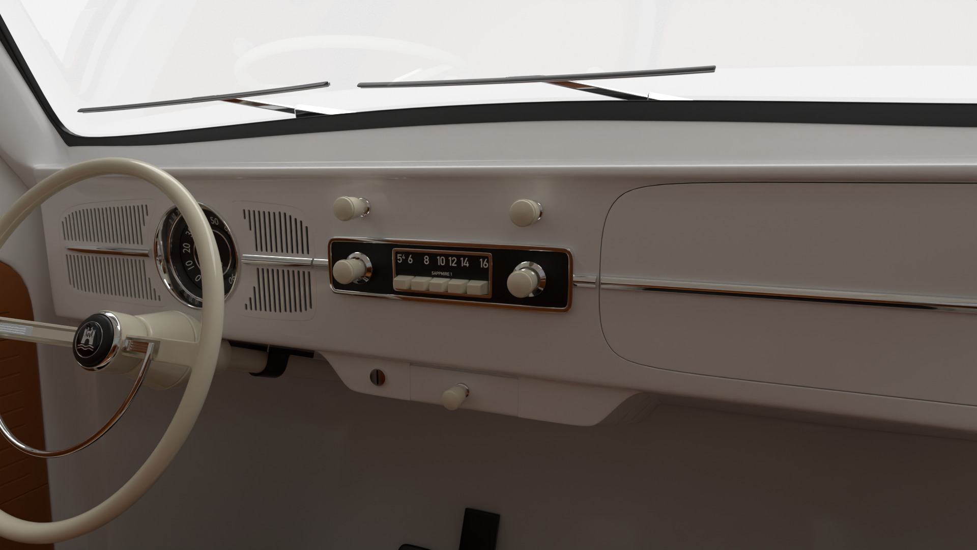 Volkswagen Beetle Type 1 1200 1965 3d model 3D model_25