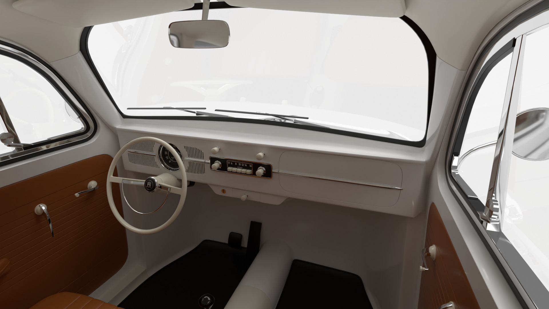 Volkswagen Beetle Type 1 1200 1965 3d model 3D model_23