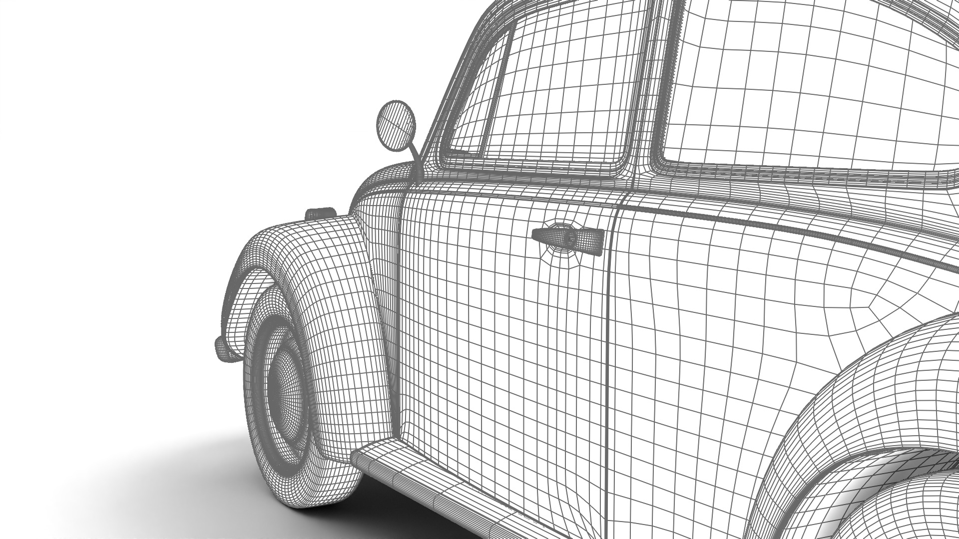Volkswagen Beetle Type 1 1200 1965 3d model 3D model_42