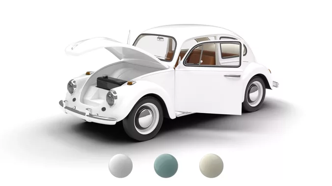 Volkswagen Beetle Type 1 1200 1965 HQ 3d model