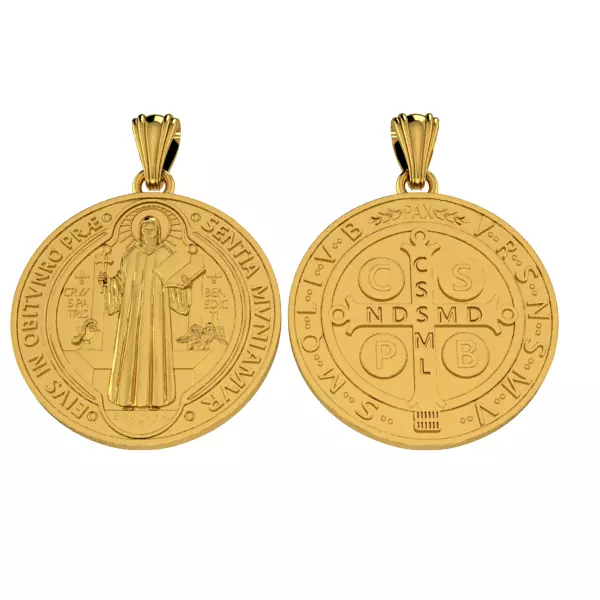 Saint Benedict Medal Pendant 3D print model