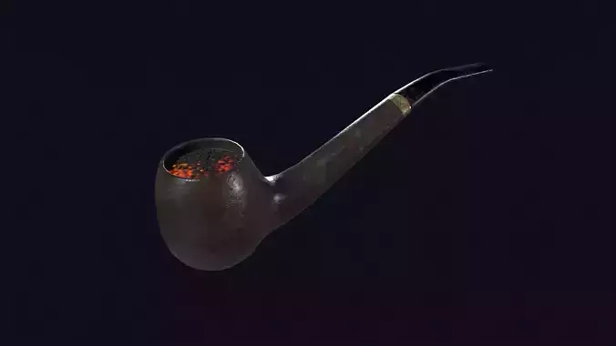 Smoking pipe  Low-poly 3D model