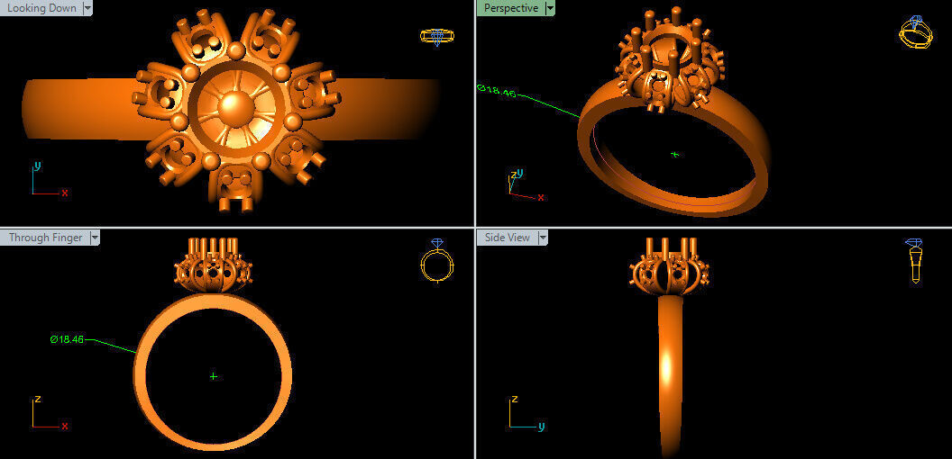 Simple and Decent ring  3D print model_2
