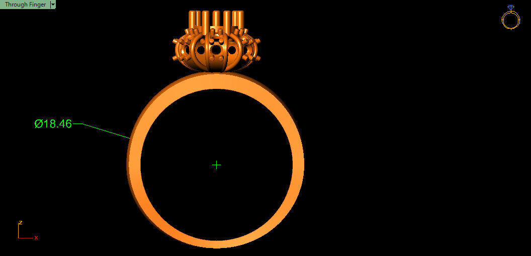 Simple and Decent ring  3D print model_7