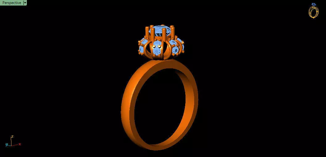 Simple and Decent ring  3D print model_0