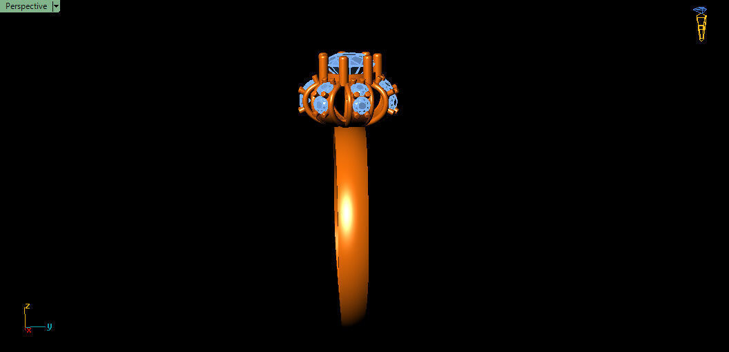 Simple and Decent ring  3D print model_4