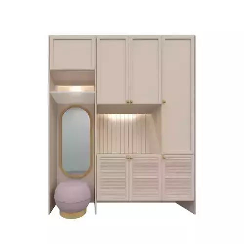 Parametric Entryway Closet and Shoe Rack Revit Family