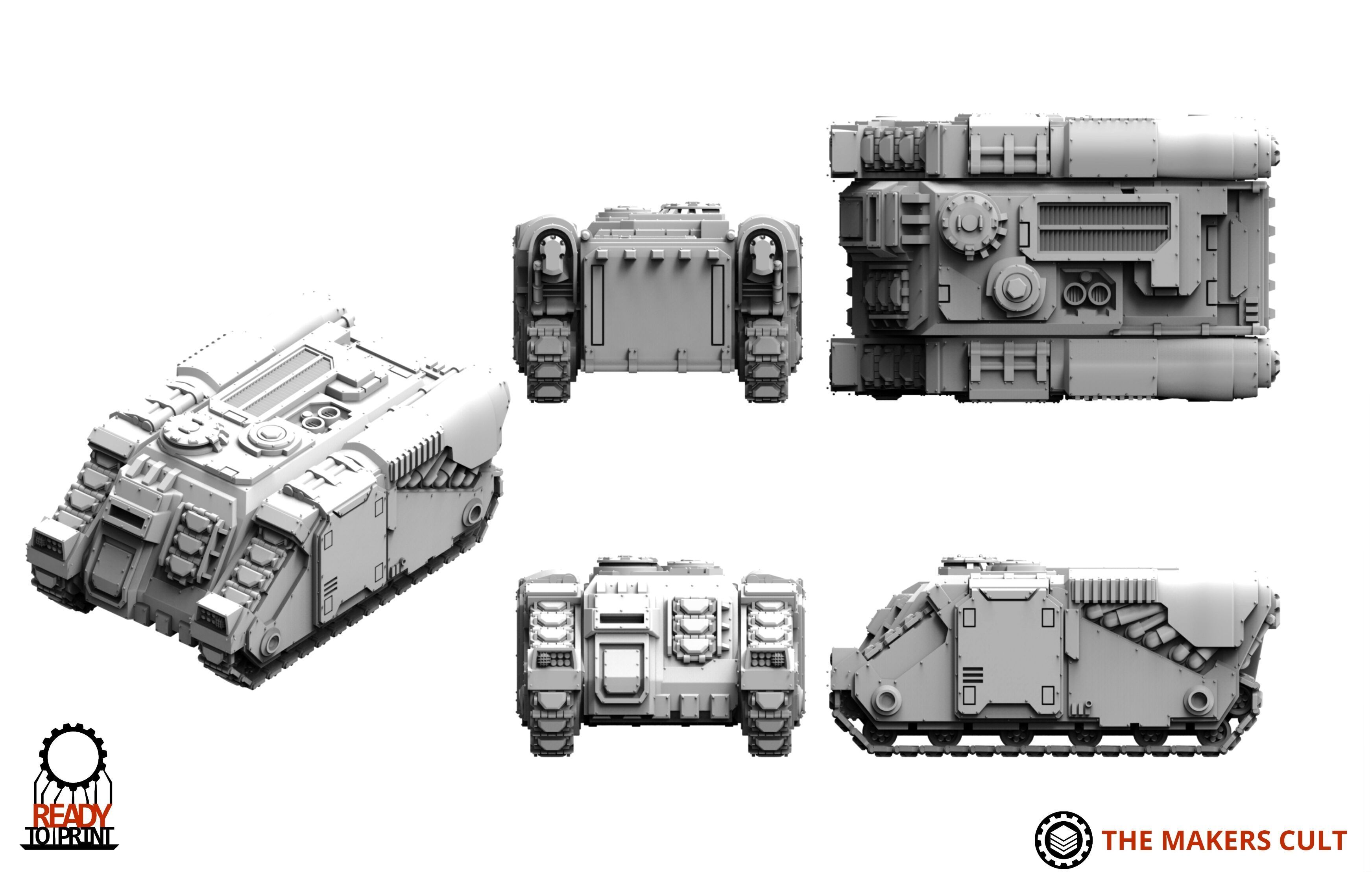 Obsidian Guard - Scarab APC 3D print model_1