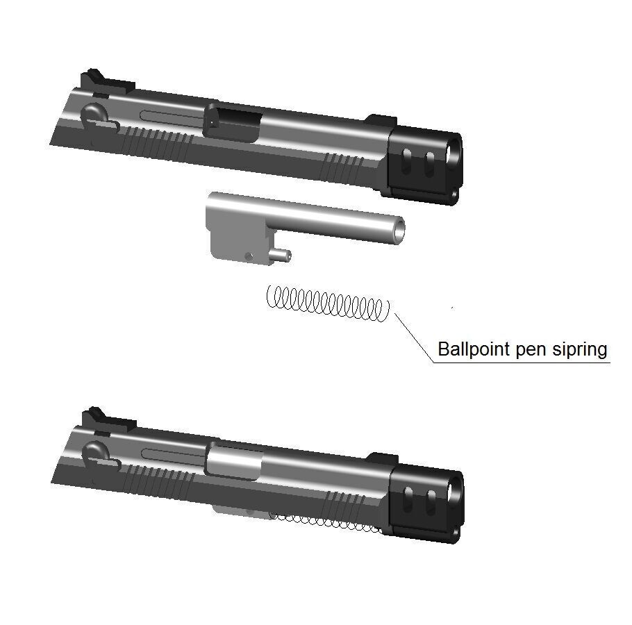 BERETTA MINIATURE AND TOY 3D print model_3