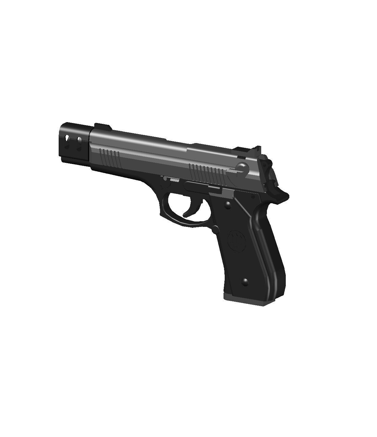 BERETTA MINIATURE AND TOY 3D print model_2