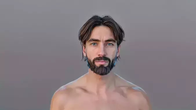 Dan 3D model 4K Low-poly 3D model