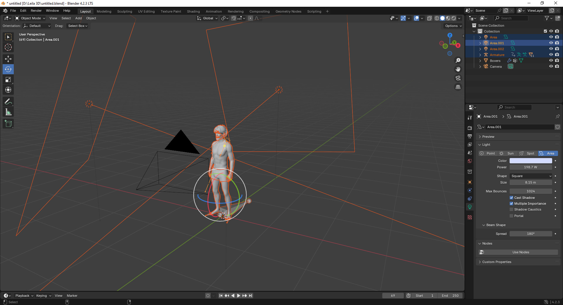 Dan 3D model 4K Low-poly 3D model_5