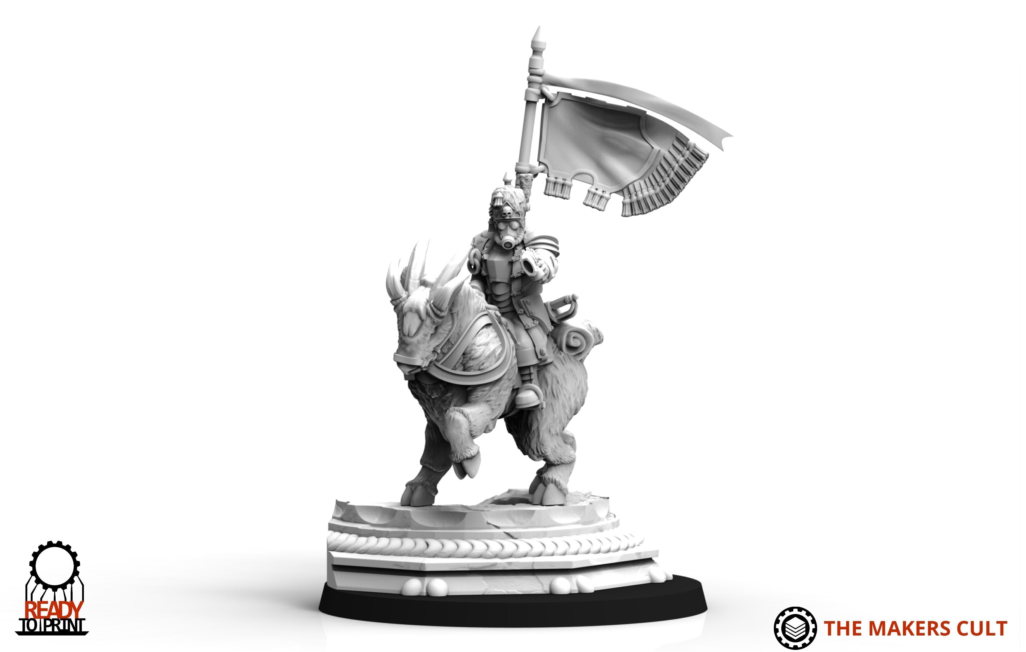 Primus Scions - Mounted Commander 1 3D print model_6