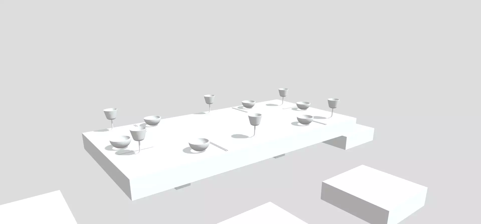 JAPANESE DINING TABLE 3D model_0