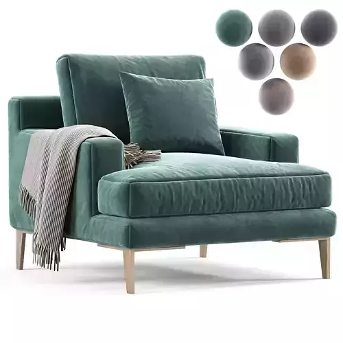 Poliform Bellport armchair 3D model