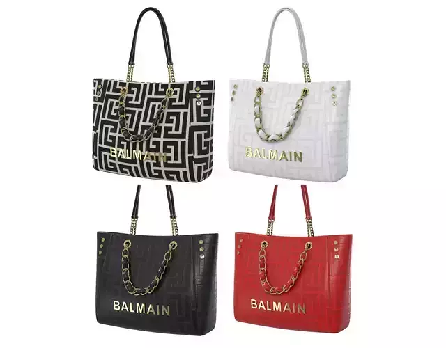 Balmain 1945 Soft Jacquard Tote Bag