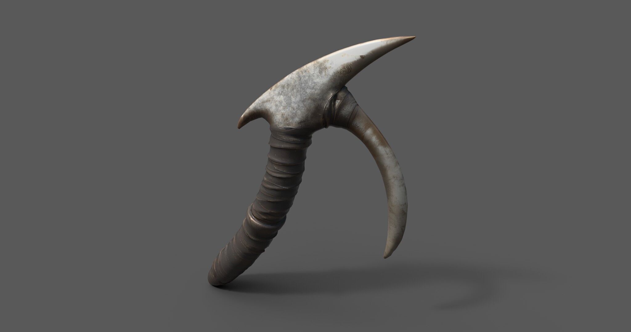 Stylized Bone Hook Game Ready 3D Asset Low-poly 3D model_9