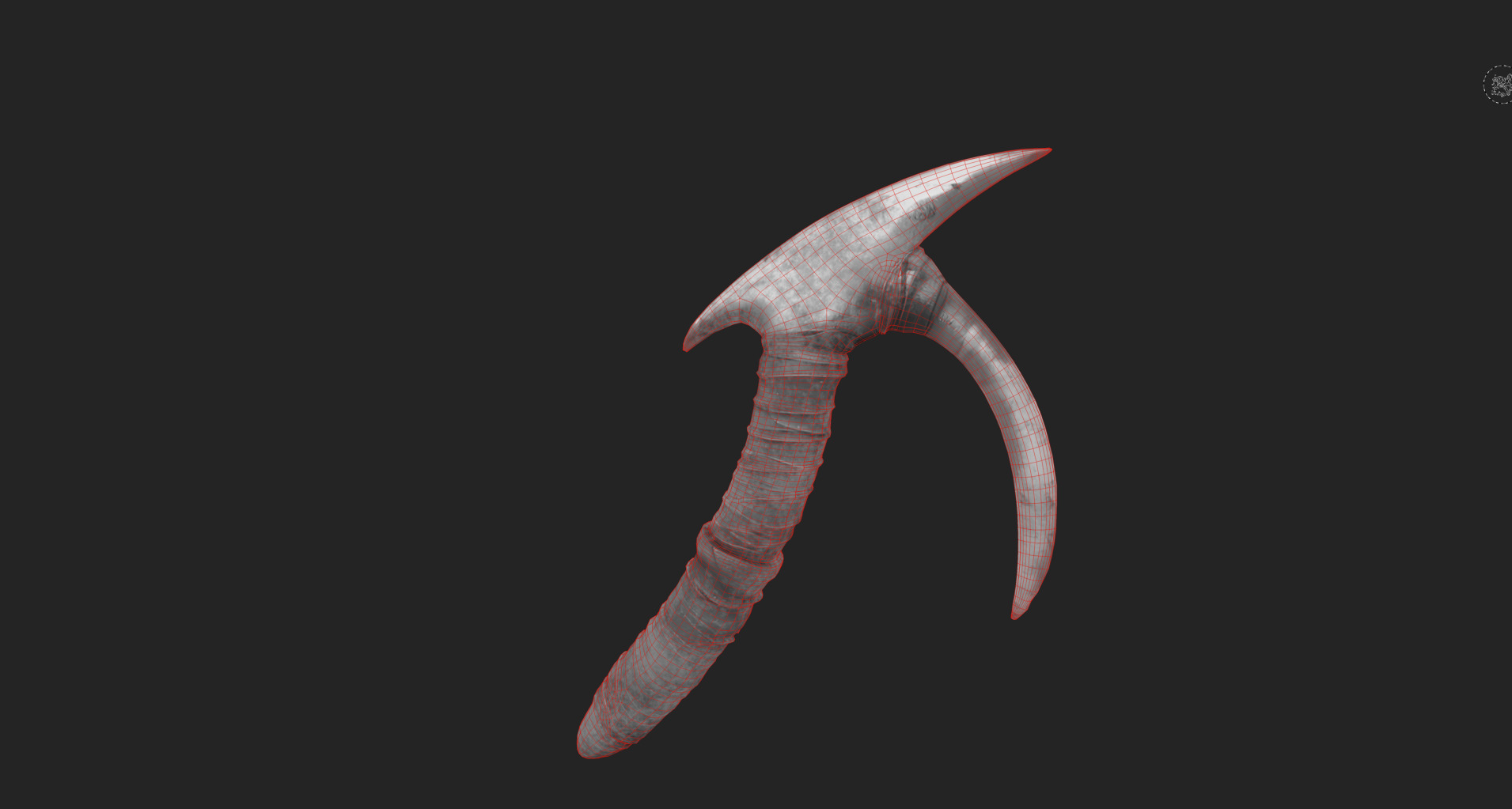 Stylized Bone Hook Game Ready 3D Asset Low-poly 3D model_19