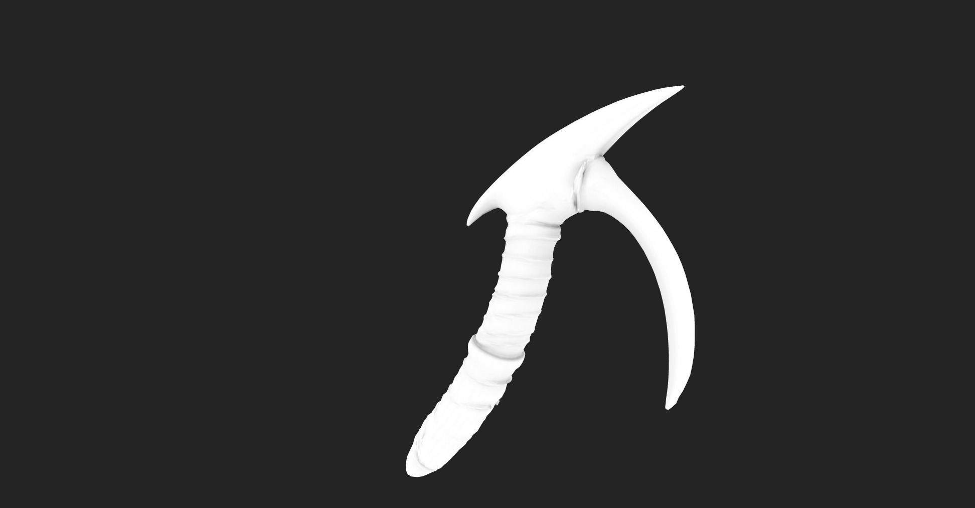Stylized Bone Hook Game Ready 3D Asset Low-poly 3D model_24