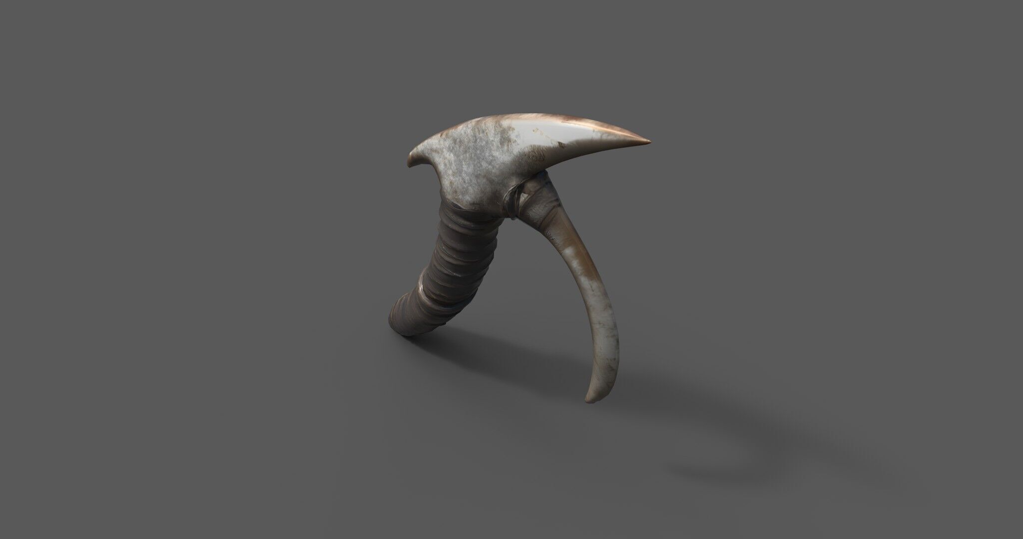 Stylized Bone Hook Game Ready 3D Asset Low-poly 3D model_10