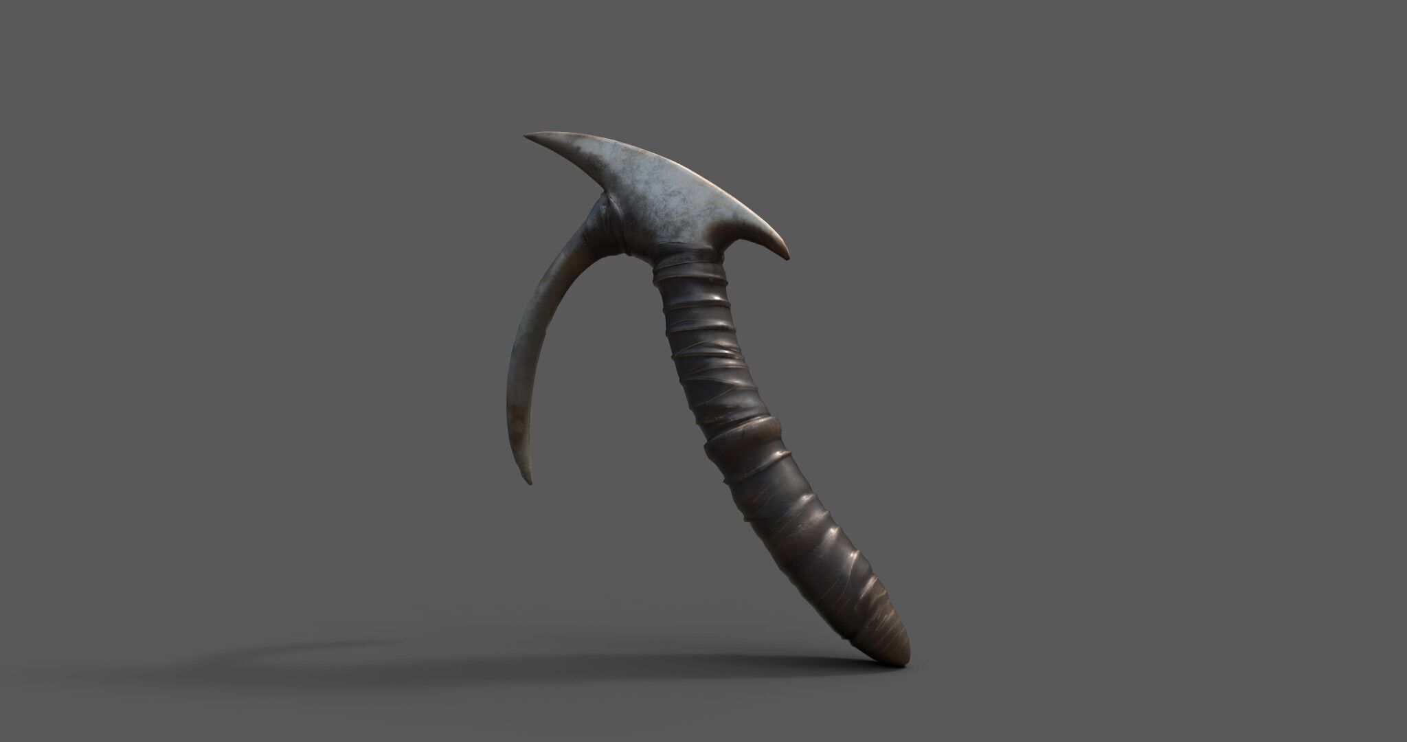 Stylized Bone Hook Game Ready 3D Asset Low-poly 3D model_1