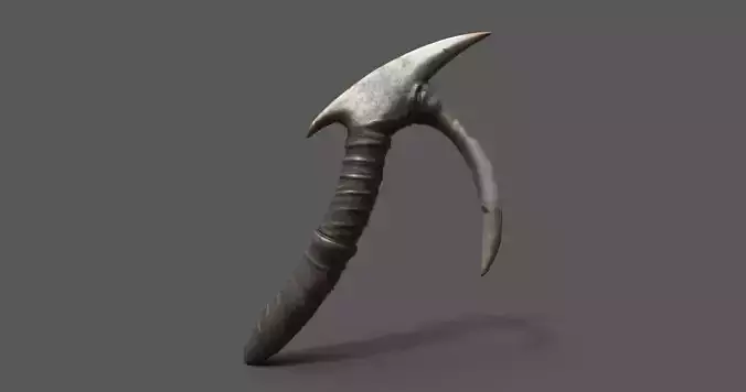 Stylized Bone Hook Game Ready 3D Asset Low-poly 3D model