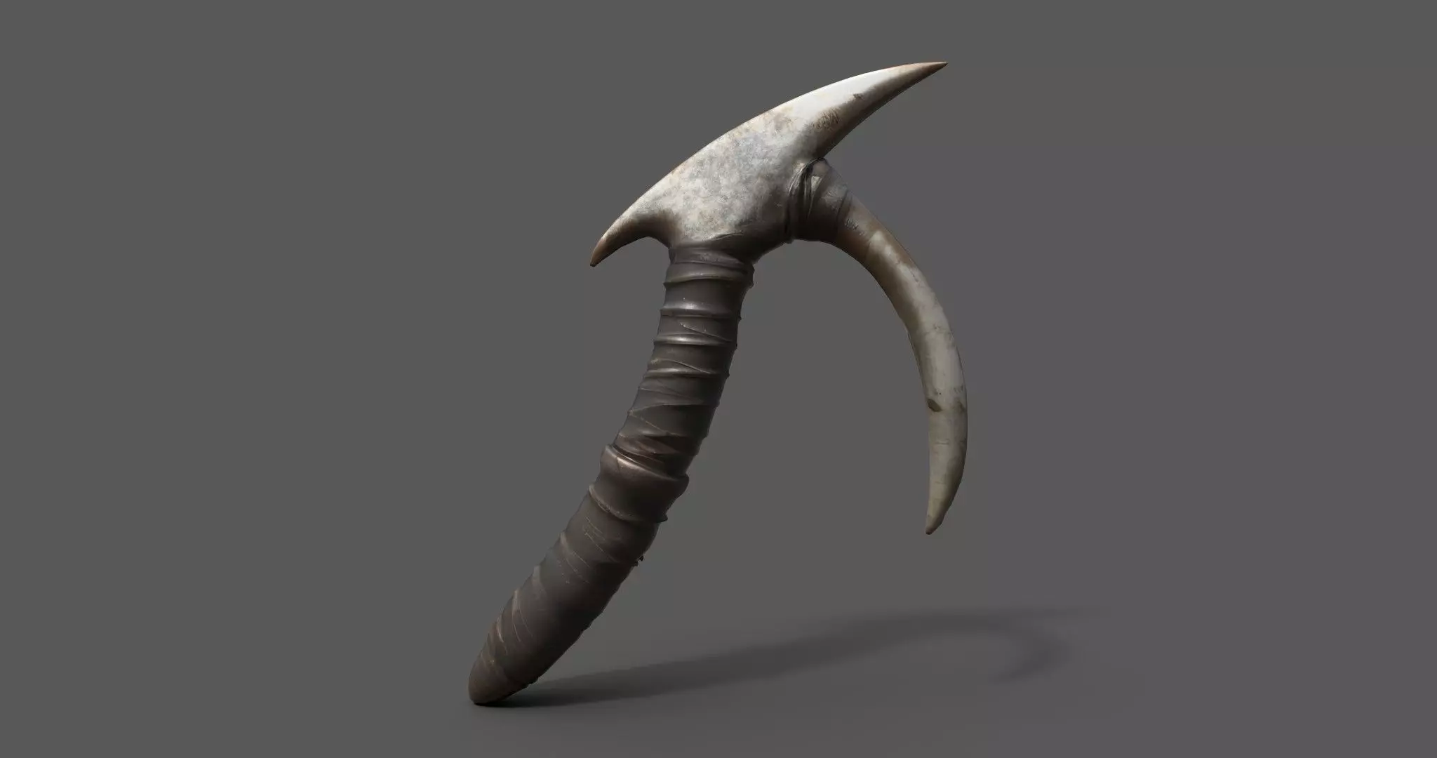 Stylized Bone Hook Game Ready 3D Asset Low-poly 3D model_0