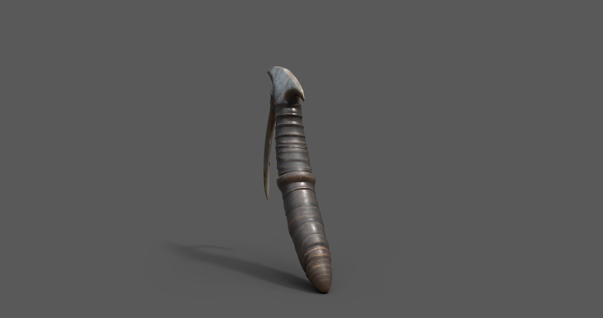 Stylized Bone Hook Game Ready 3D Asset Low-poly 3D model_4
