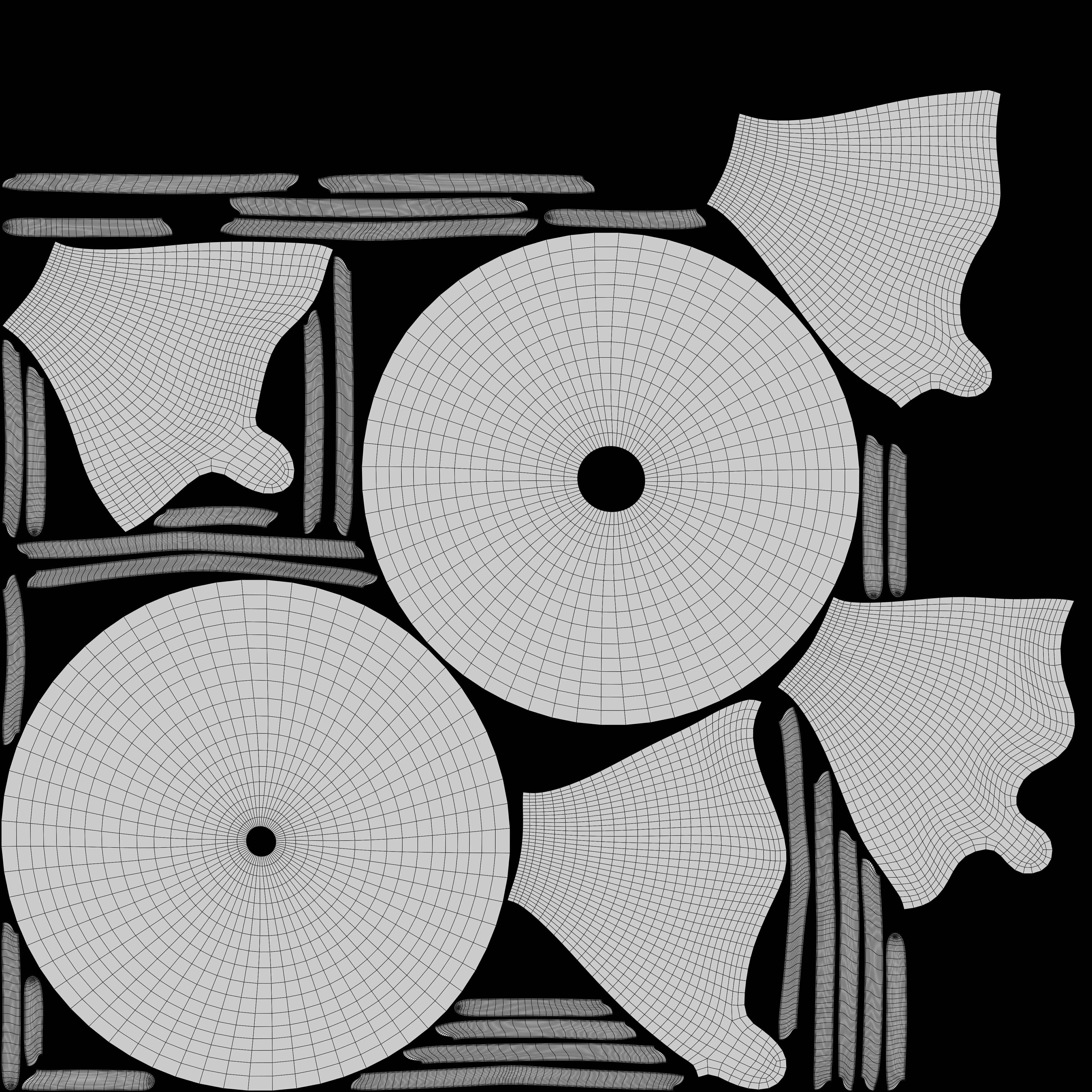 Donut with Chocolate Topping 3D model_5