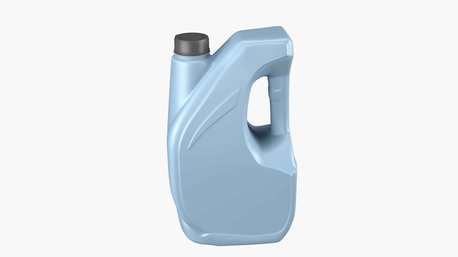 Plastic canister 4L Low-poly 3D model_2
