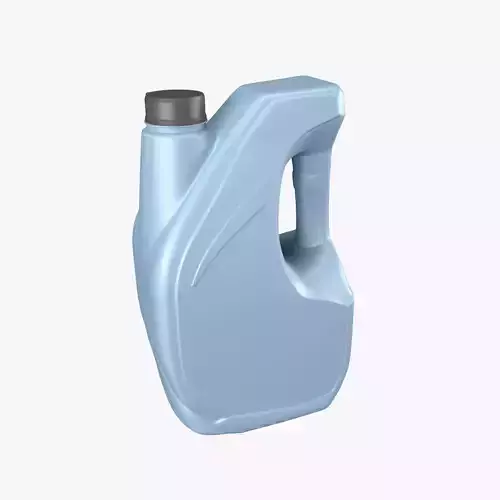Plastic canister 4L Low-poly 3D model