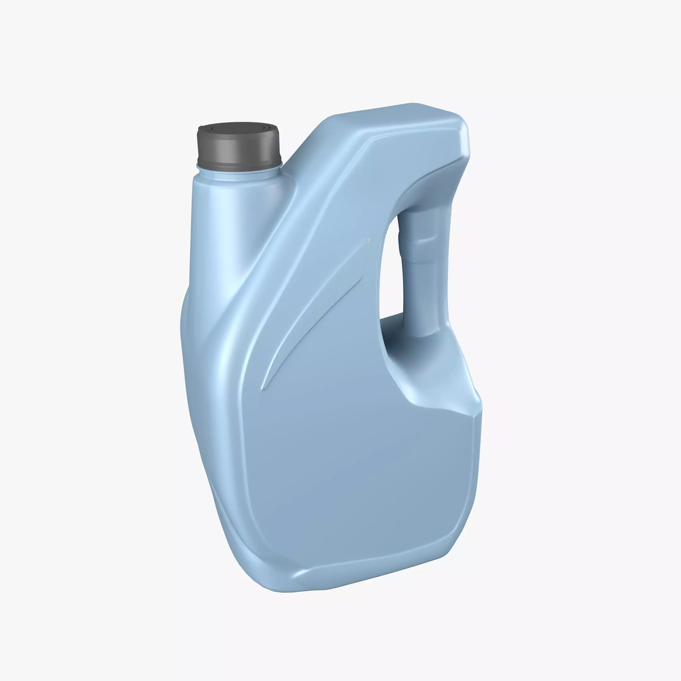 Plastic canister 4L Low-poly 3D model_0