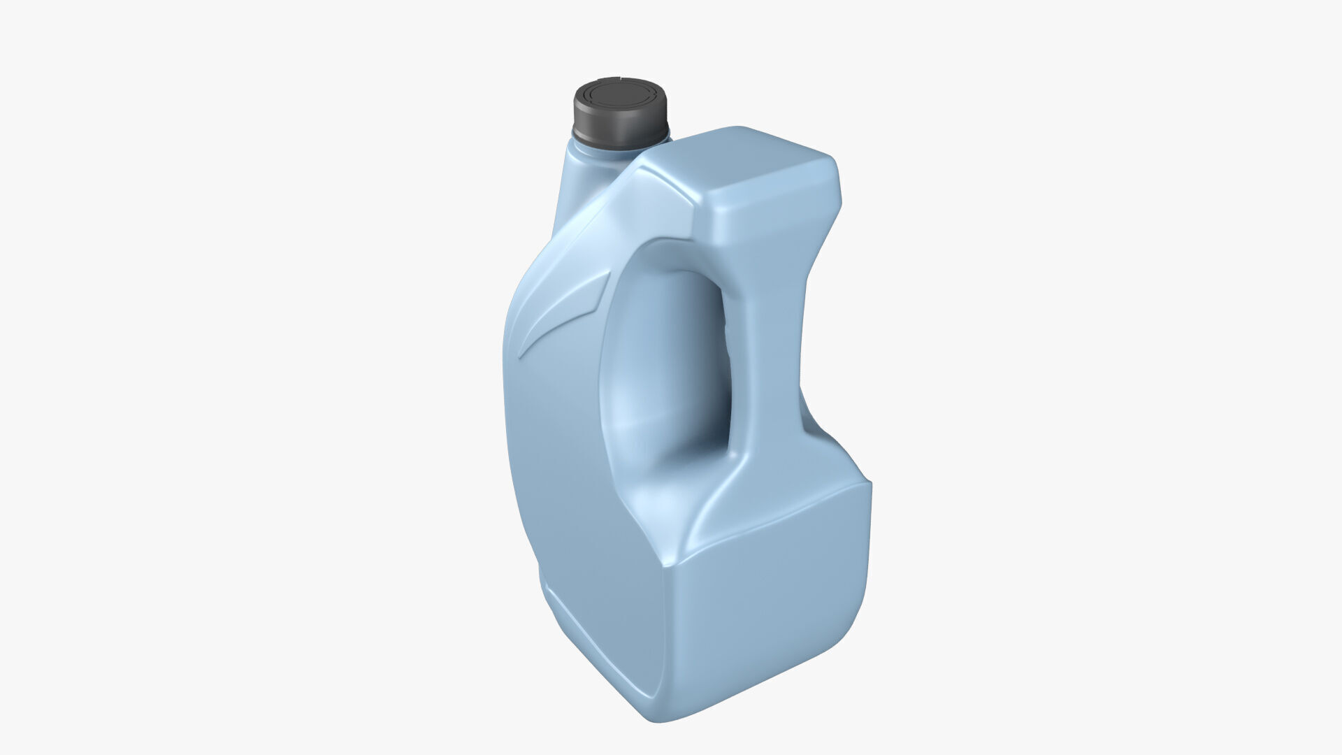 Plastic canister 4L Low-poly 3D model_3