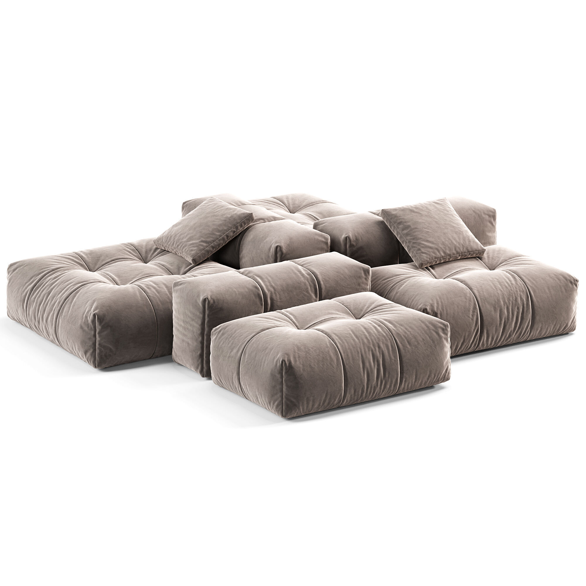 Pixel Modular Sofa 3D model_5