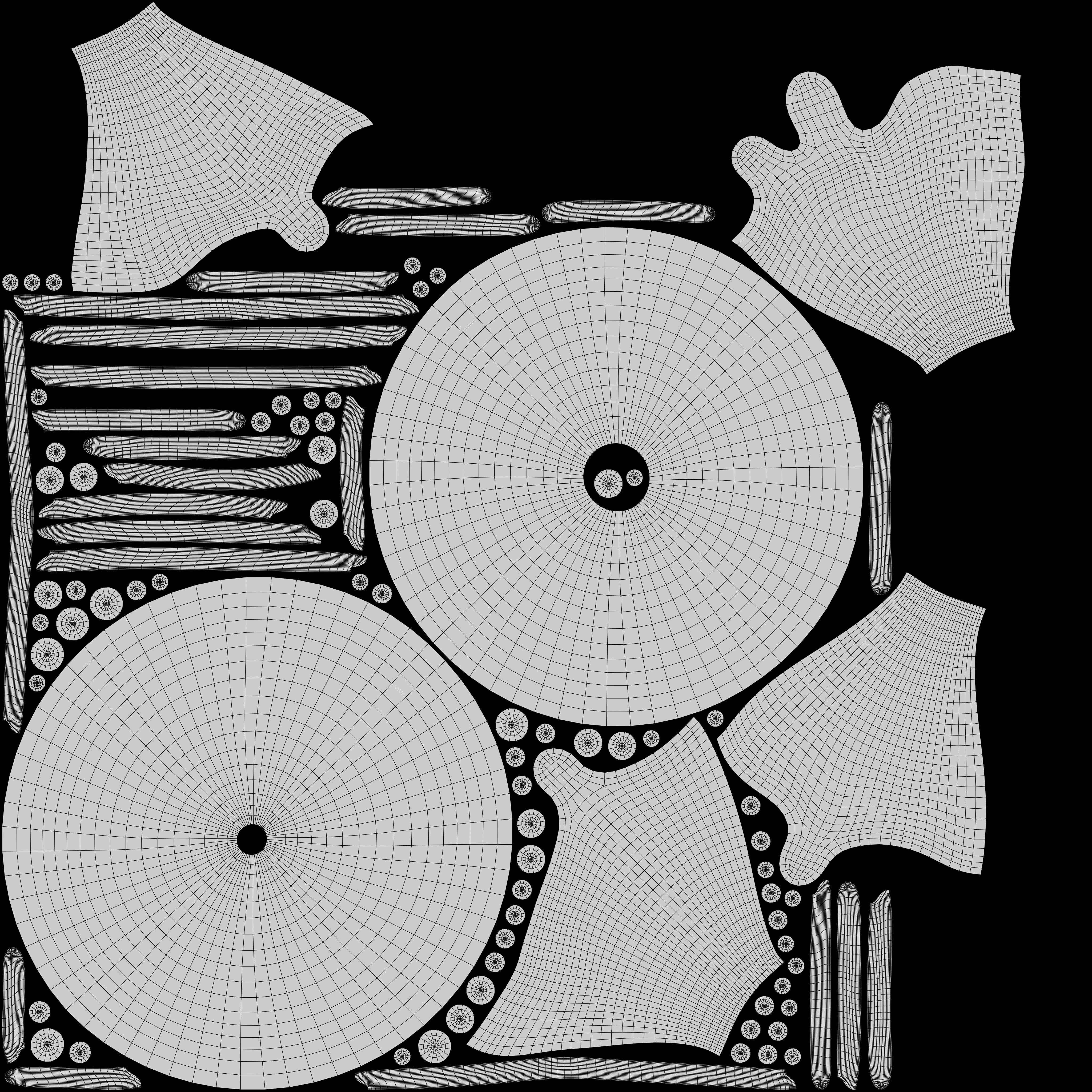 Purple Donut with Pearls 3D model_6