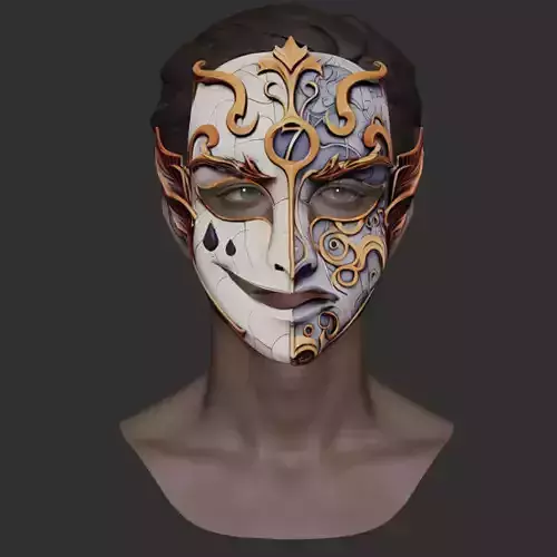 Dual-Themed Ornate Mask