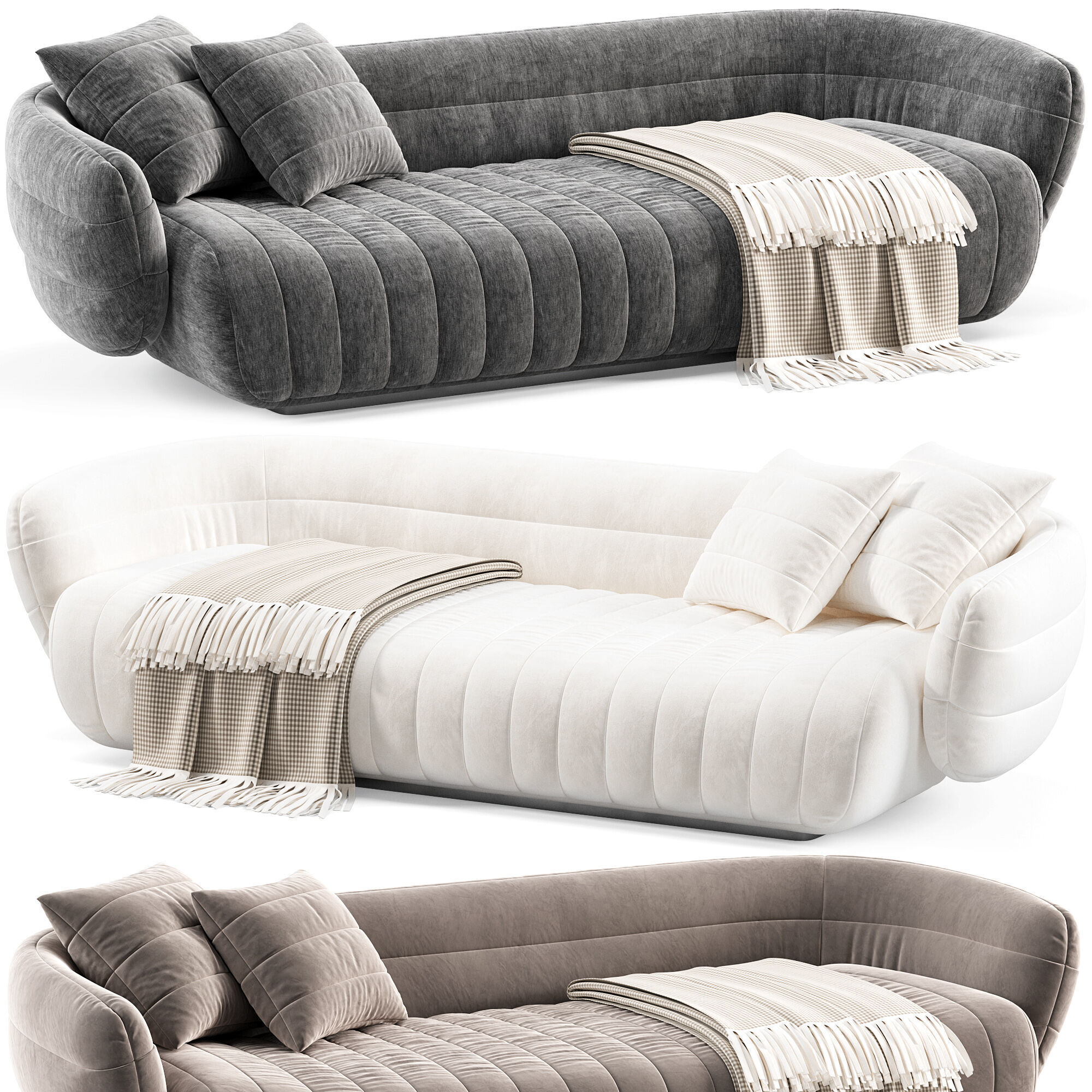 Baxter Sofa Tactile 3D model_2