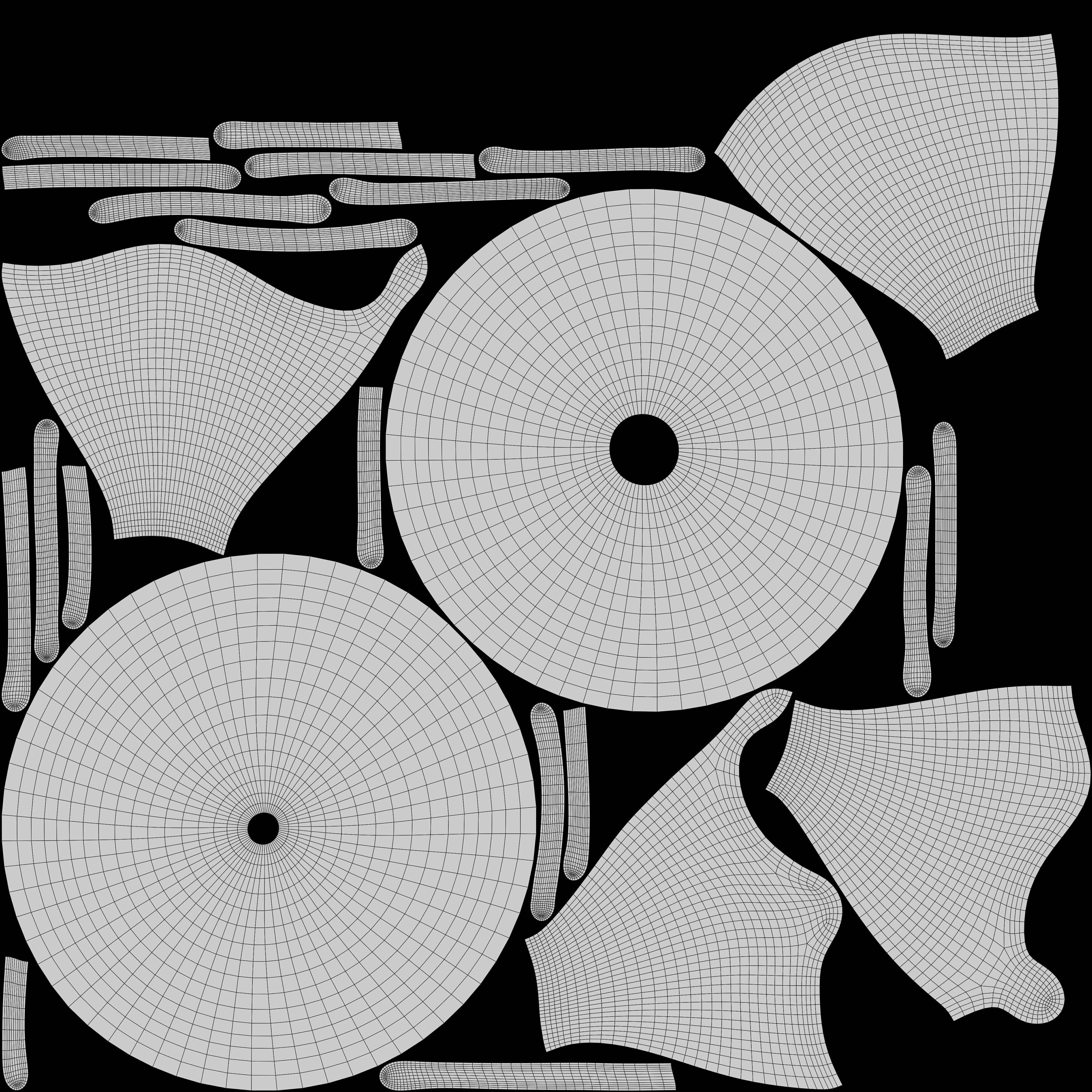 Blue Donut 3D model_6