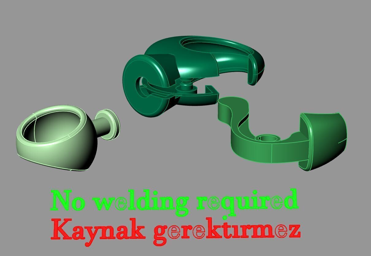 lobster clasp 3D print model_2