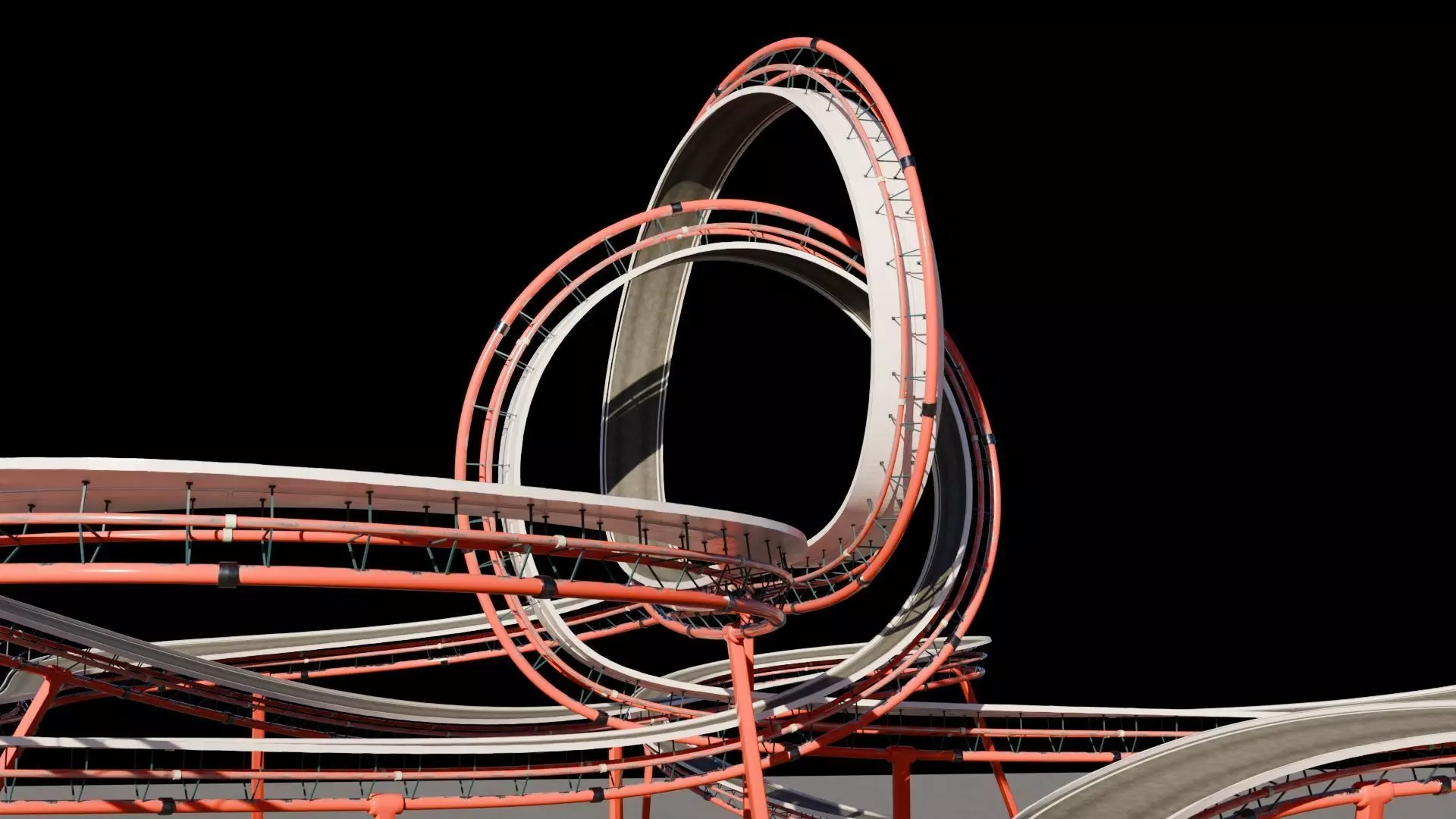 Ultra-Detailed 3D Stunt Track Low-poly 3D model_0