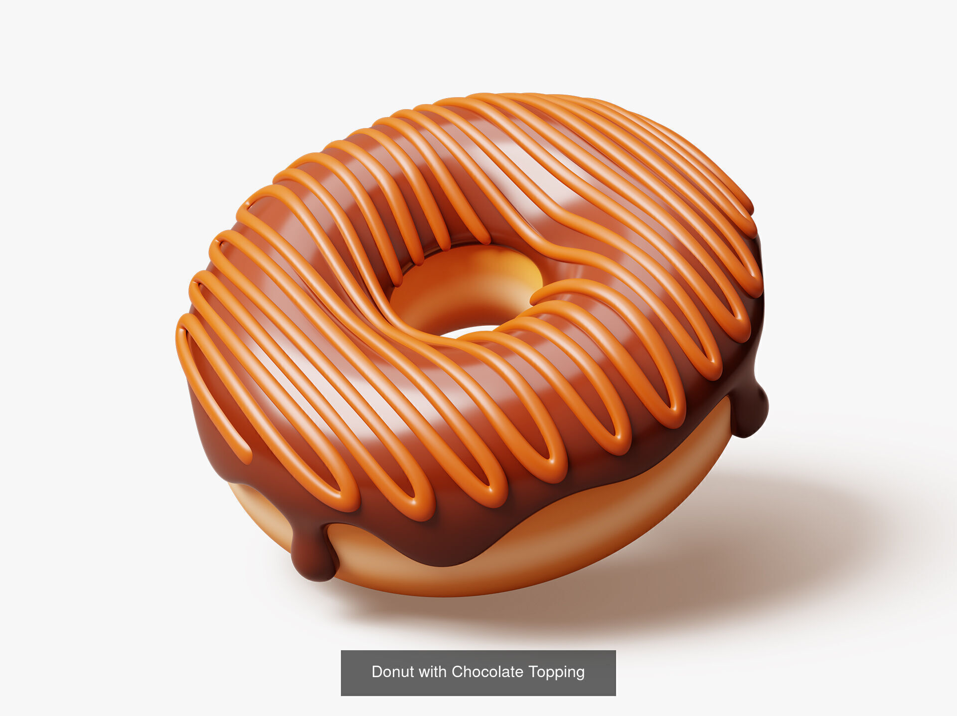 Set of Stylized Colorful Donuts 3D Model Collection_3