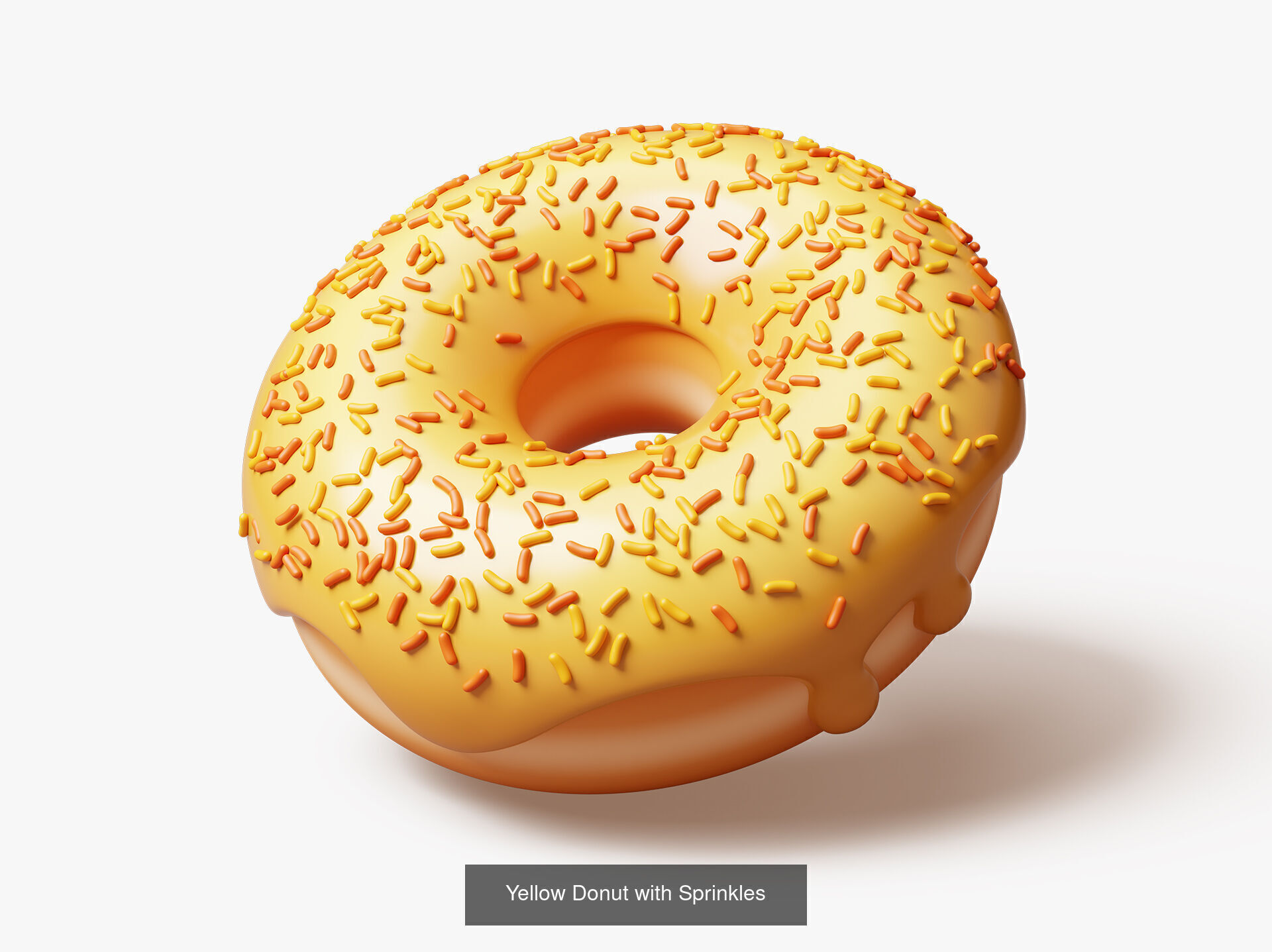 Set of Stylized Colorful Donuts 3D Model Collection_5