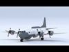Lockheed EP-3E Aries II - THE EAVESDROPPER -  Low-poly 3D model_1