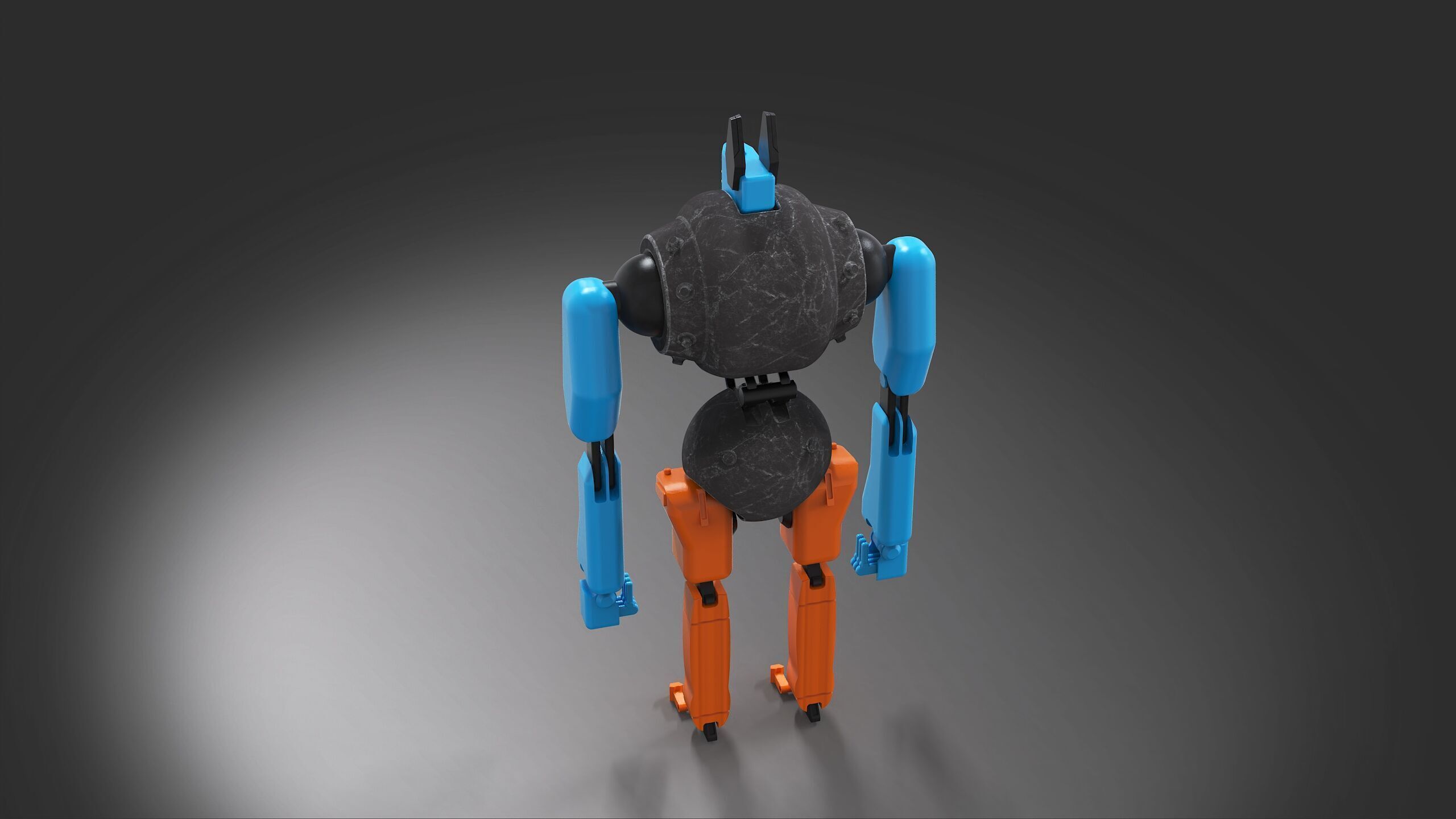 Robotic automat CRb droid 3D model_1