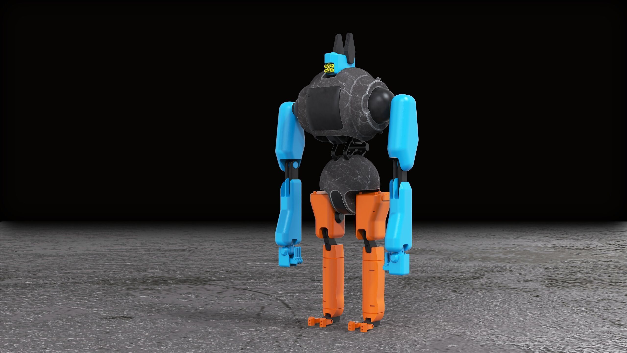 Robotic automat CRb droid 3D model_7