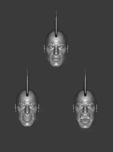 SAVAGE DRAGON EXPRESSIONS 3-PACK HEADSCULPT 3D print model