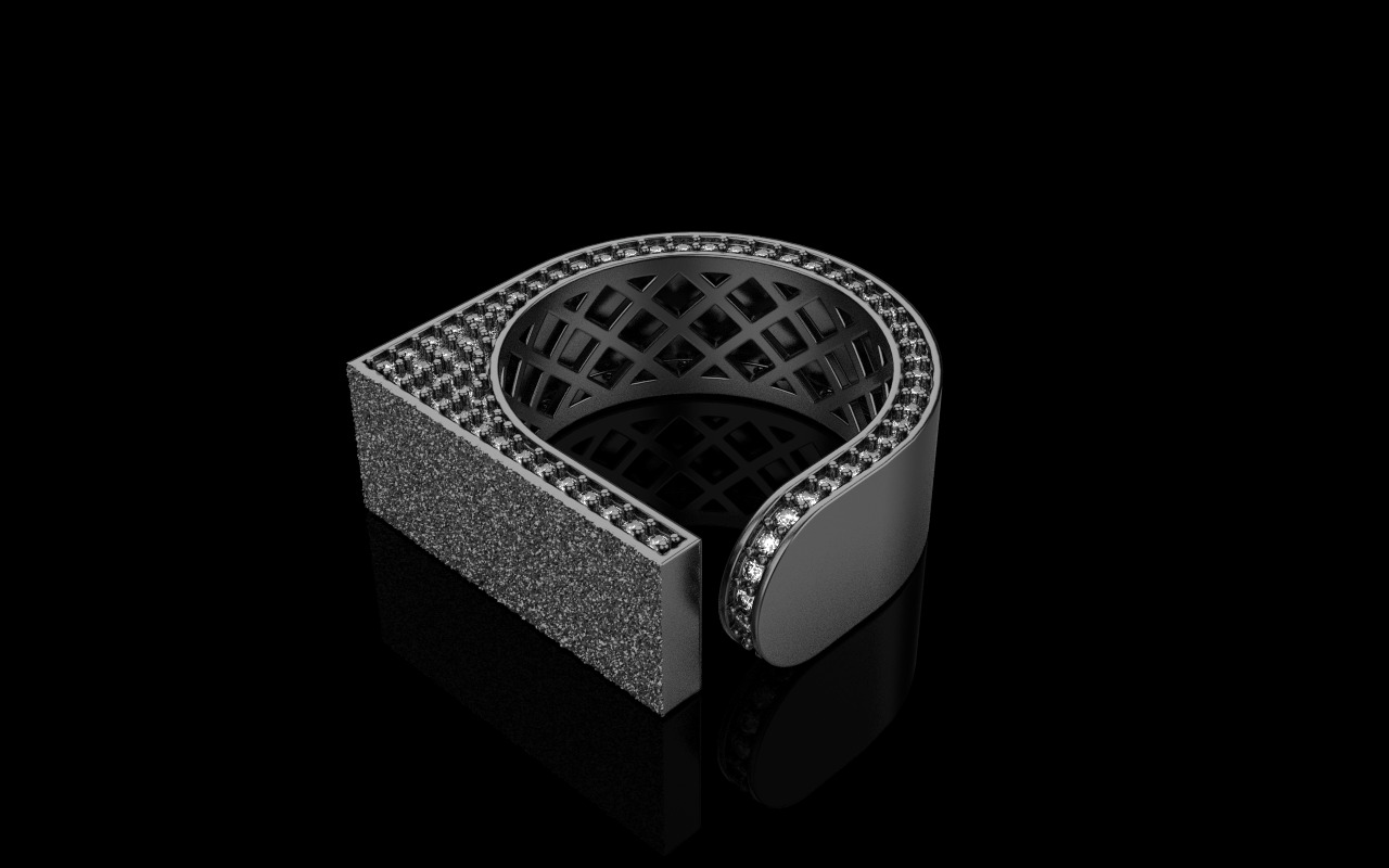 Lightweight fashion ring model 775 3D print model_15