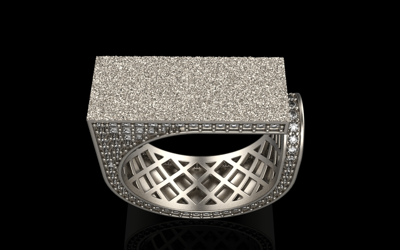 Lightweight fashion ring model 775 3D print model_41