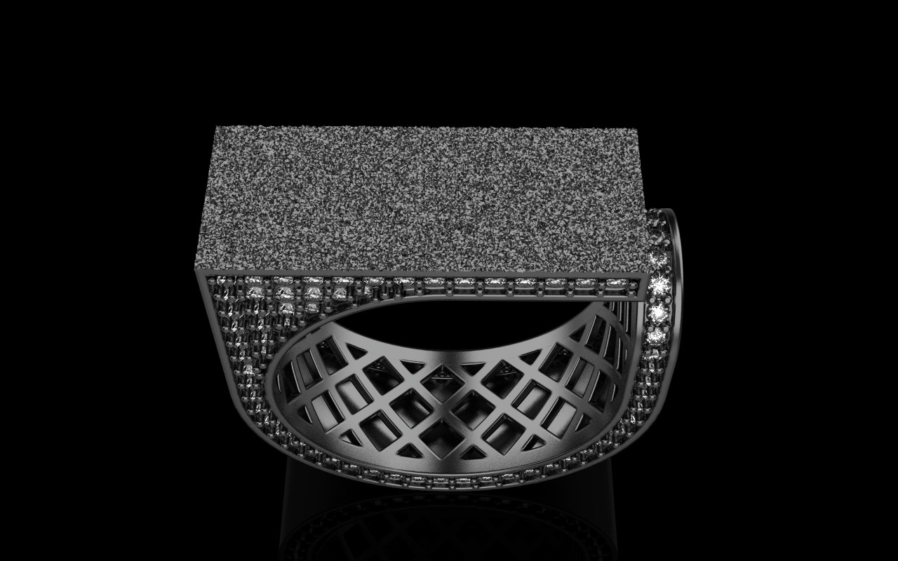 Lightweight fashion ring model 775 3D print model_43